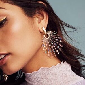 Kendra Scott Fabia Jewel tone and gold Statement Earrings